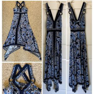 Blue Print Maxi Dress by INC